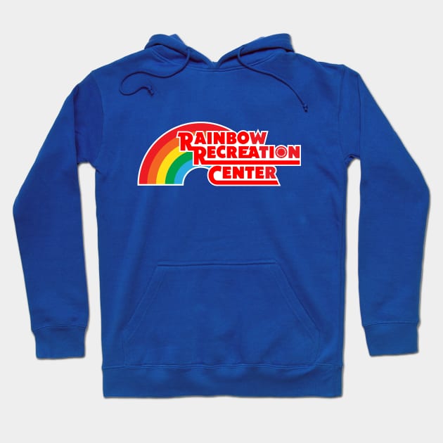 Rainbow Rec Center Hoodie by mikelcal